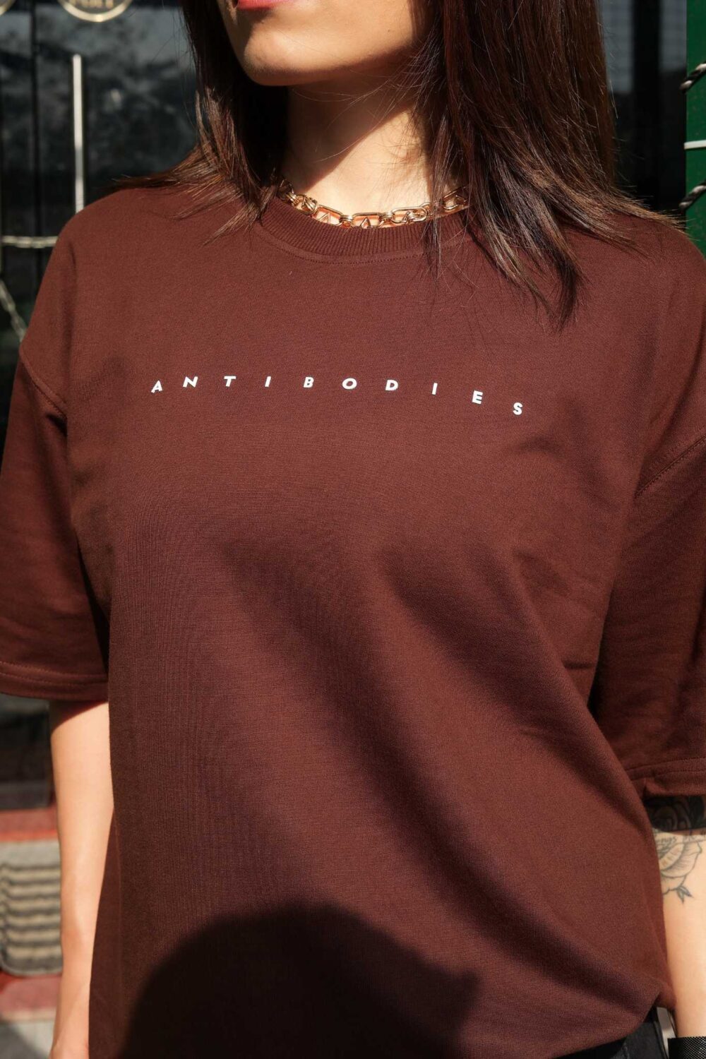 Brown Oversized T-Shirt (Unisex) - Antibodies
