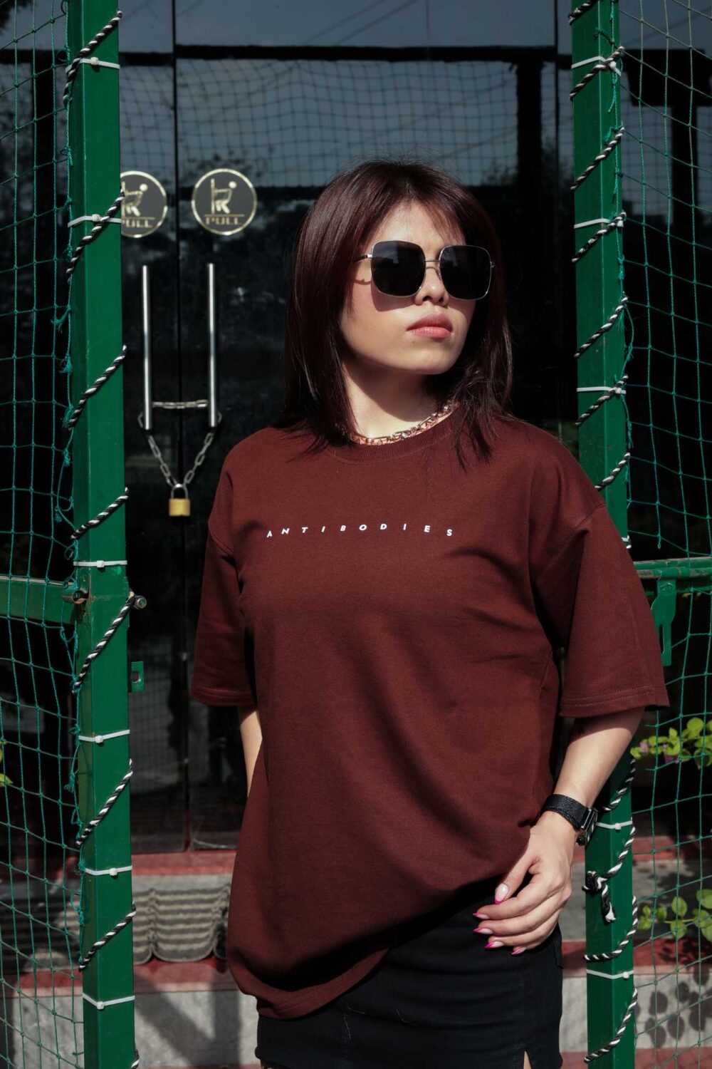 Brown Oversized T-Shirt (Unisex) - Antibodies