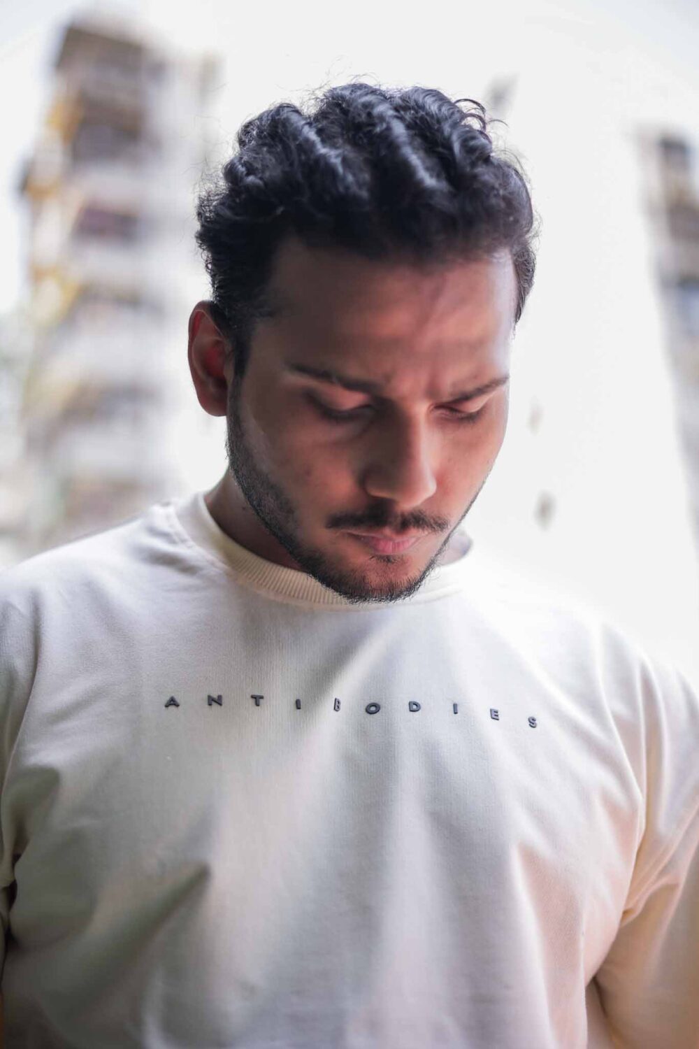 Off White Oversized T-Shirt (Unisex) - Antibodies