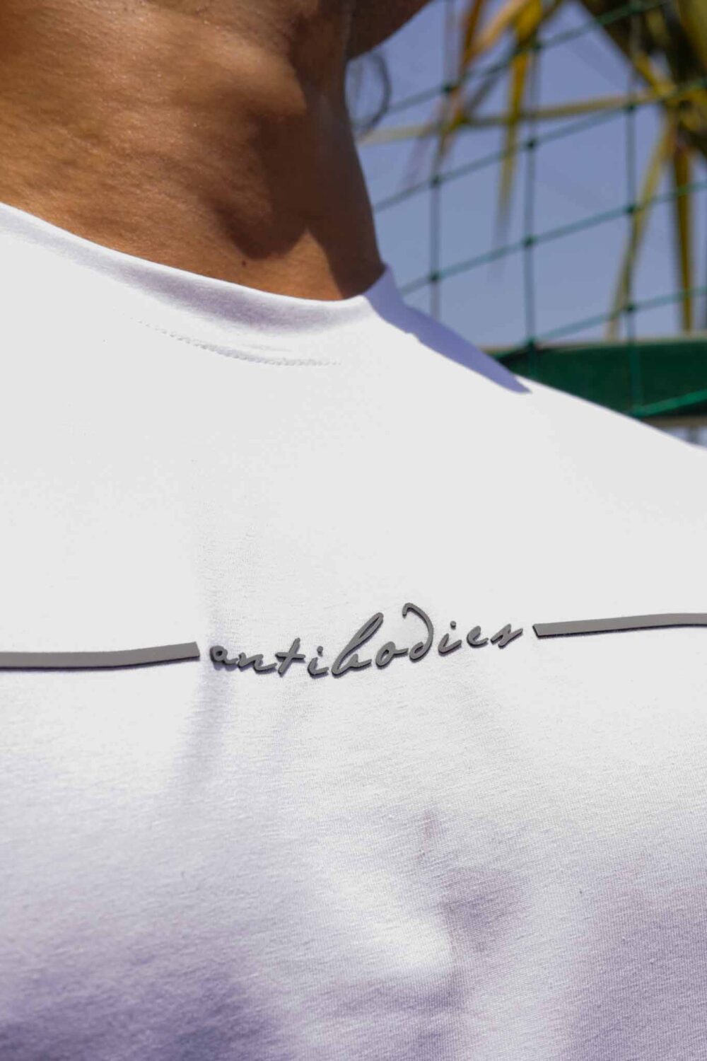 White Basic T Shirt - Antibodies