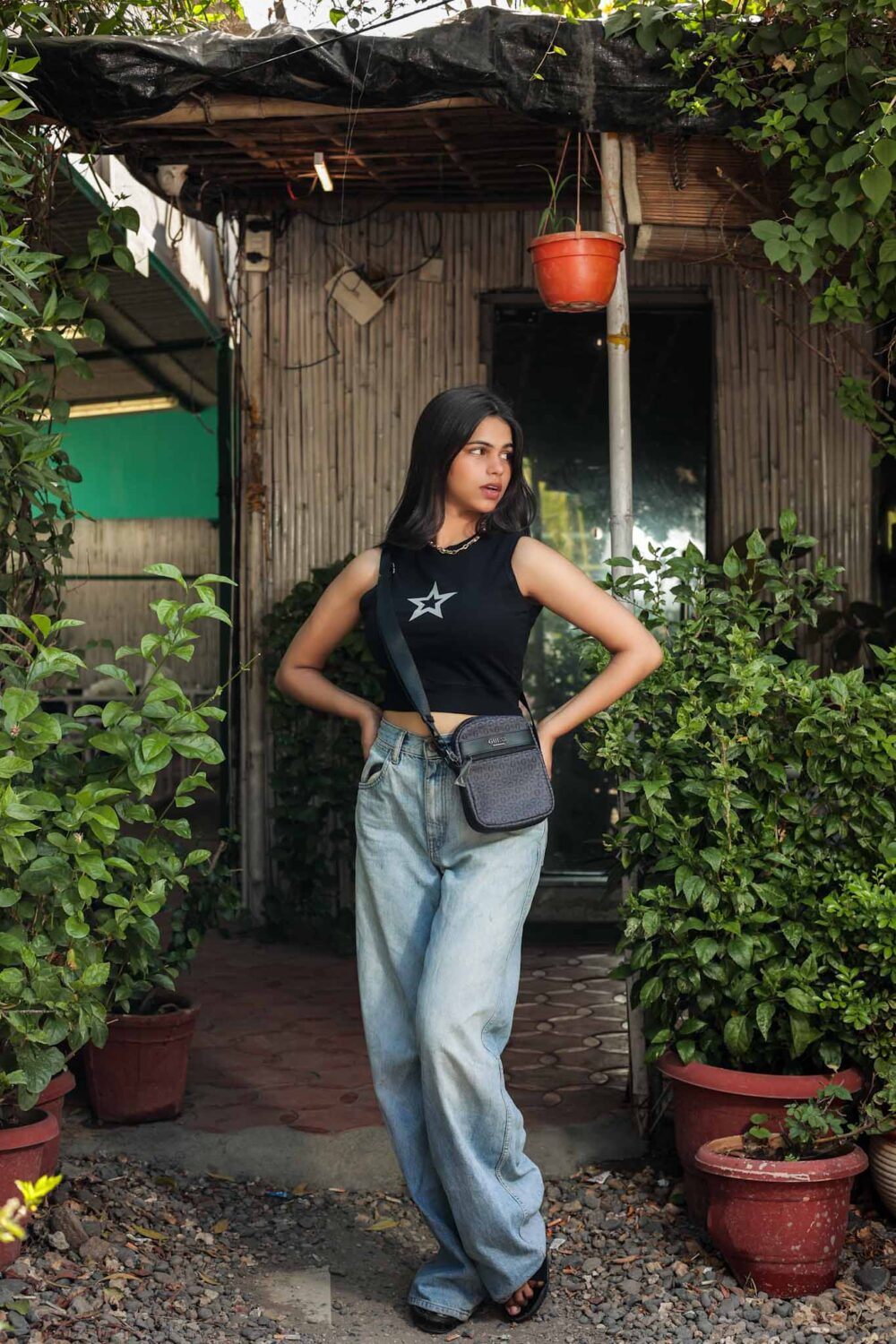 2 Black Sleeveless Crop Top - Antibodies