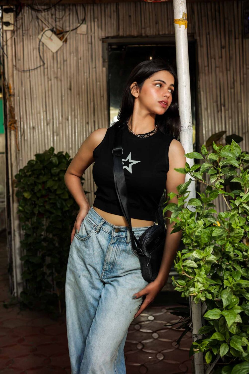 2 Black Sleeveless Crop Top - Antibodies