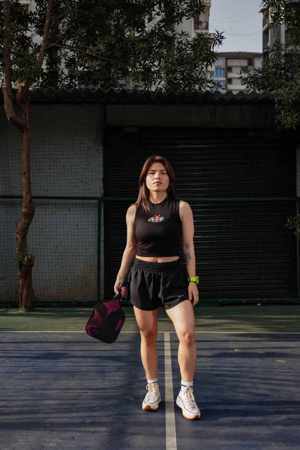 3 Black Sleeveless Crop Top - Antibodies