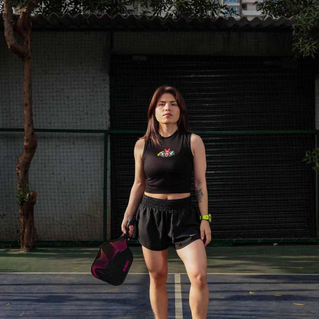 3 Black Sleeveless Crop Top - Antibodies