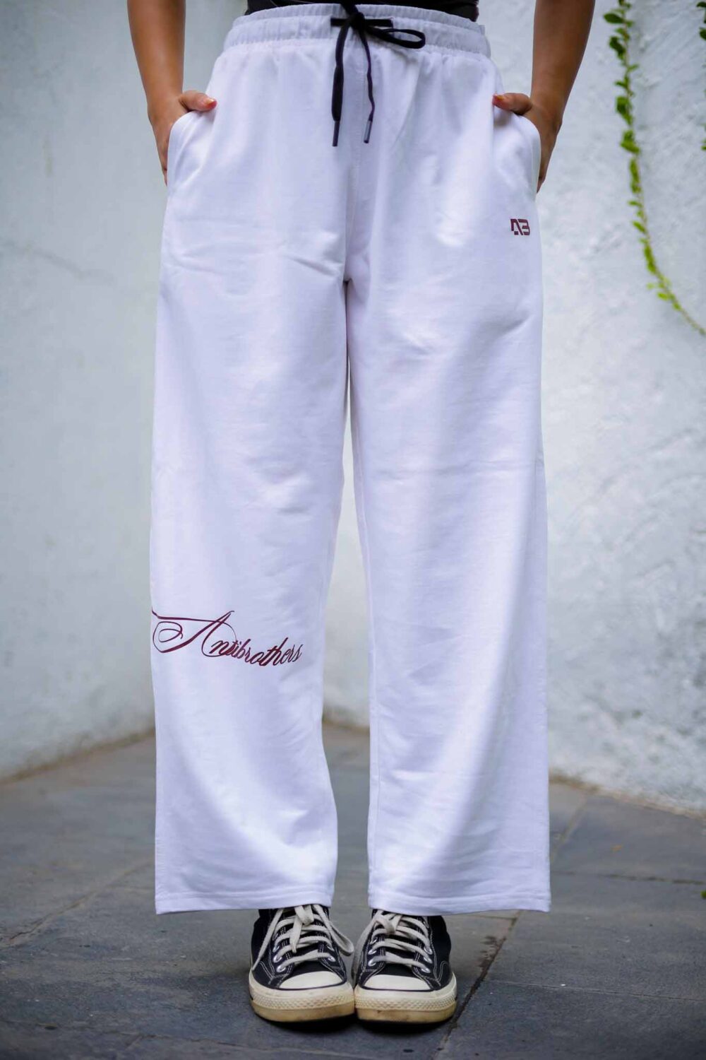 White Classic Straight Pant (Unisex) - Antibodies