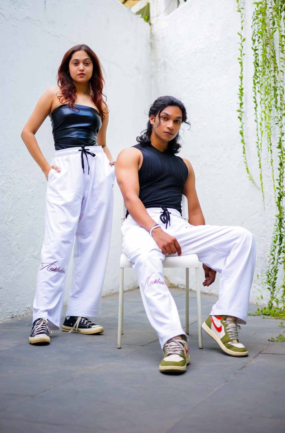 White Classic Straight Pant (Unisex) - Antibodies