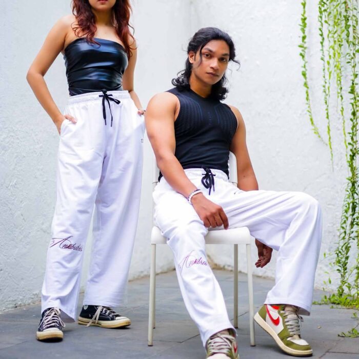 White Classic Straight Pant (Unisex) - Antibodies